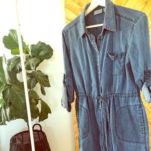 Chambray Denim Dress